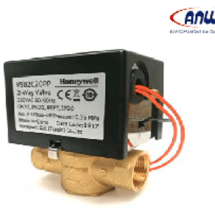 VÁLVULA FANCOIL HONEYWELL, RETORNO POR RESORTE 1 , TRES VÍAS, CONEXIÓN POR SURTIDOR
