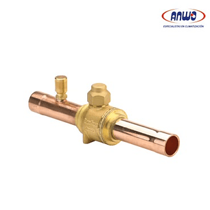 VALVULA BIDIRECCIONAL PARA CORTE DE REFRIGERANTE. APENDICE DE CARGA. CONEXIÓN A SOLDAR 3/4