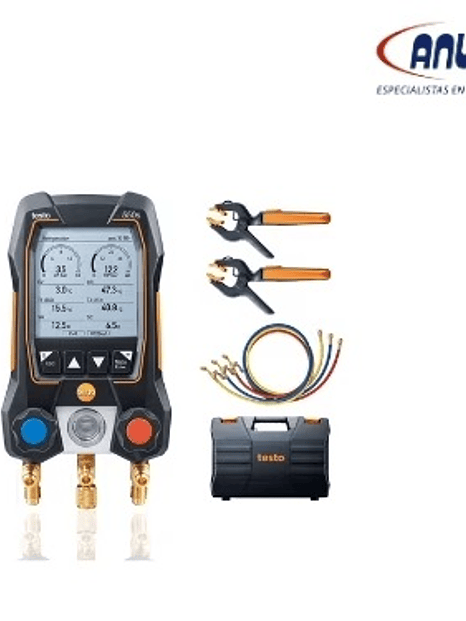 MANIFOLD SMART CON SENSORES INALAMBRICOS DE TEMPERATURA Y MANGUERAS TESTO 550s 1