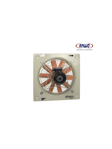 HELICOIDAL MURAL HELICE DE PLASTICO CON REJILLA PROTECCION EN SUCCION MOTOR 220V QMAX 12342M3H 1