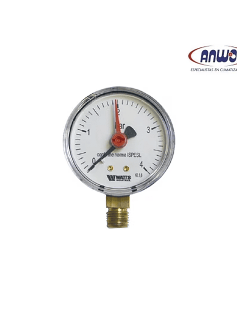 MANOMETRO D.63 1/4 0-10 BAR 1