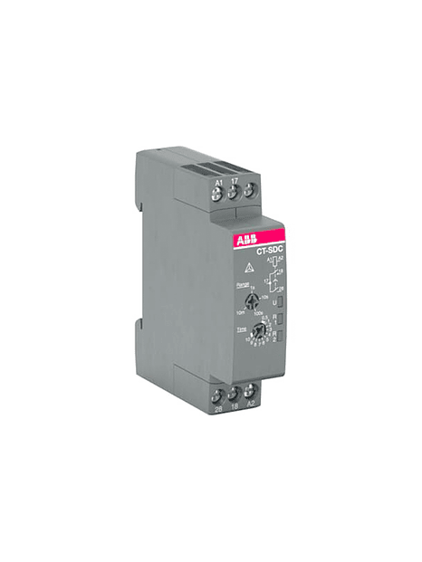 Relé estrella triángulo CT-YDE 1c/o, 3-300s, 24/240VAC/DC 1