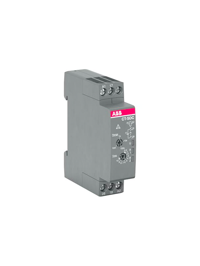 Relé estrella triángulo CT-YDE 1c/o, 3-300s, 24/240VAC/DC 1