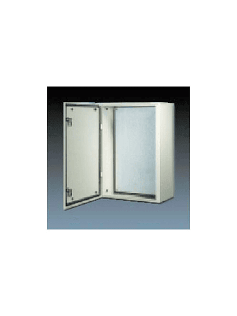 Caja metálica 300x300x150mm IP65 RAL7035 c/placa 1