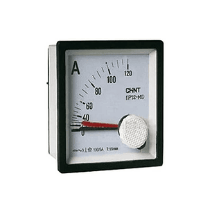 Amperímetro AC 100A Indirecto h.móvil c/esc. 72x72 clase 1.5