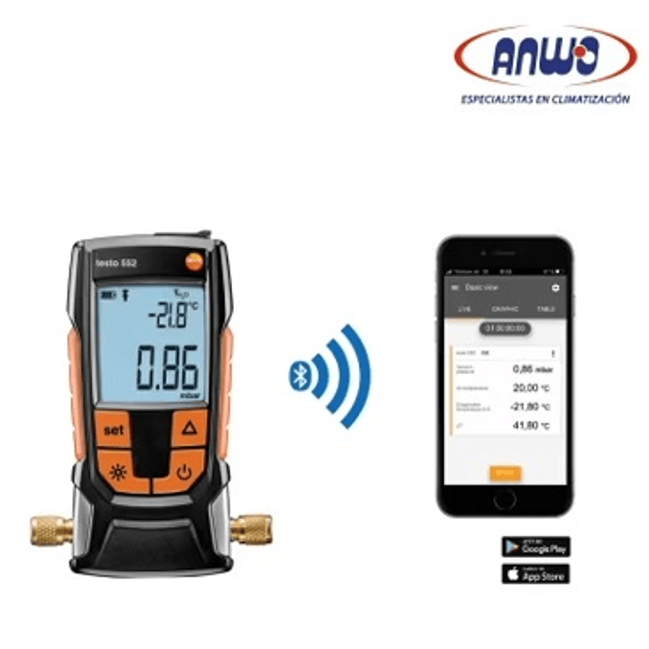 VACUOMETRO DIGITAL BLUETOOTH TESTO 552 1