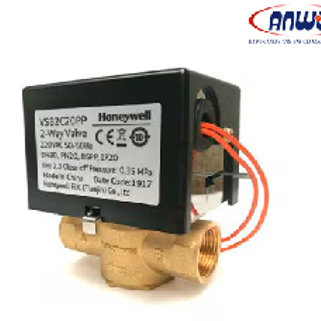 VÁLVULA FANCOIL HONEYWELL, RETORNO POR RESORTE 1/2 , TRES VÍAS, CONEXIÓN POR SURTIDOR 1
