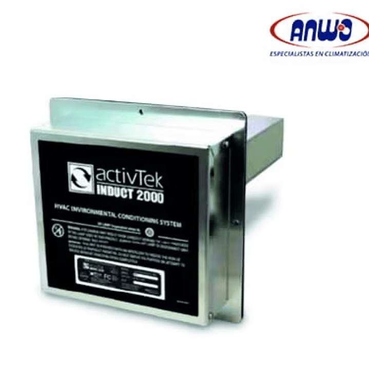 INDUCT 2000 PURIFICADOR AIRE-SUPERFICIE PARA DUCTO ACTIVEPURE PROTECCION HASTA 185M2 1