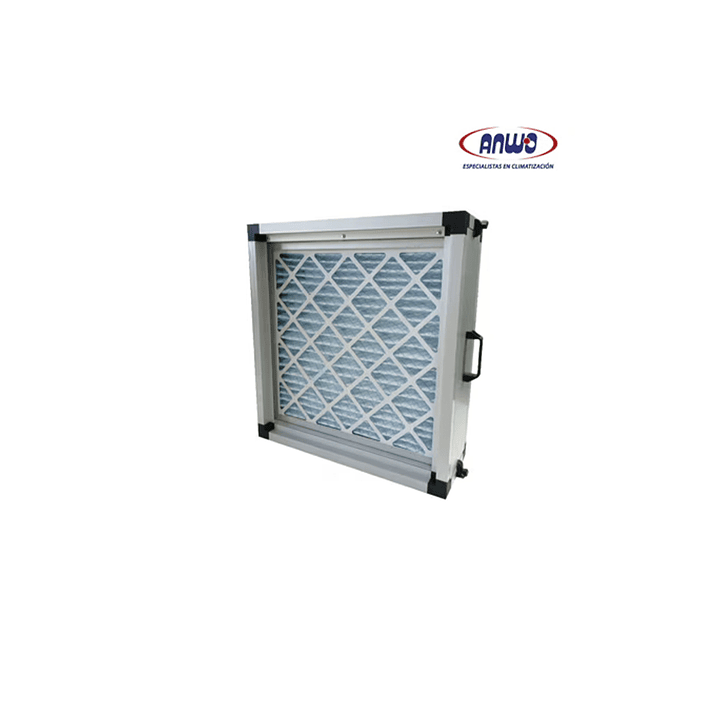 GABINET PORT FILTRO ALUM ARREGL 1X1 - 4 ET 24x24x2-24x24x2-24x24x2-24x24x4 DIM NOM-73.5x73.5x40CM 1