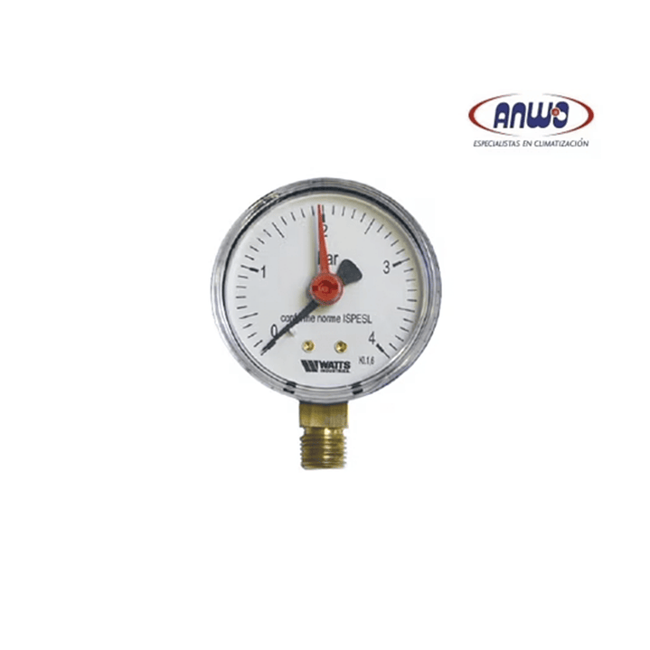 MANOMETRO D.63 1/4 0-10 BAR 1