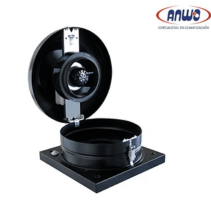 TEJADO CENTRIFUGO BAJO NIVEL SONORO DESCARGA LATERAL VERSION PARA BASE MOTOR 220V