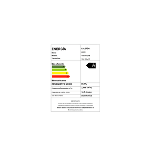 CALEFON MURAL ANWO 24 L/M HITECH HYDRO 42 TIRO FORZADO LPG