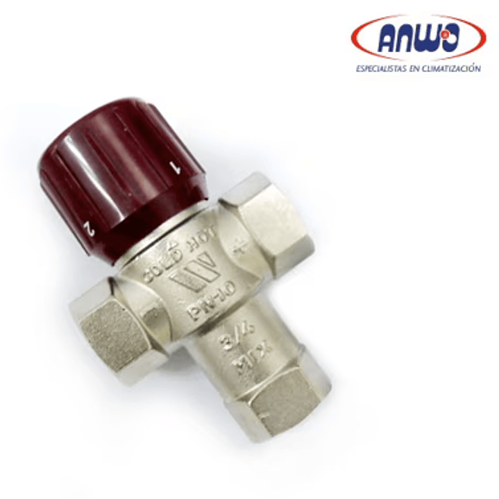 VALVULA MEZCLA ACS TERMOSTATICA 3 VIAS AQUAMIX 1 HI 42-60 GRADOS 1
