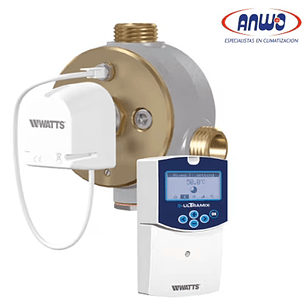 VALVULA MEZCLA ACS TERMOSTATICA 3 VIAS E-ULTRAMIX 1 HE 30-70°C ANTI-LEGIONELA