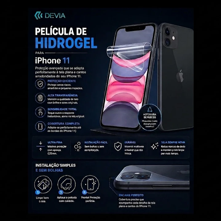 Película Hidrogel DEVIA iPhone 11 | ACM85 1