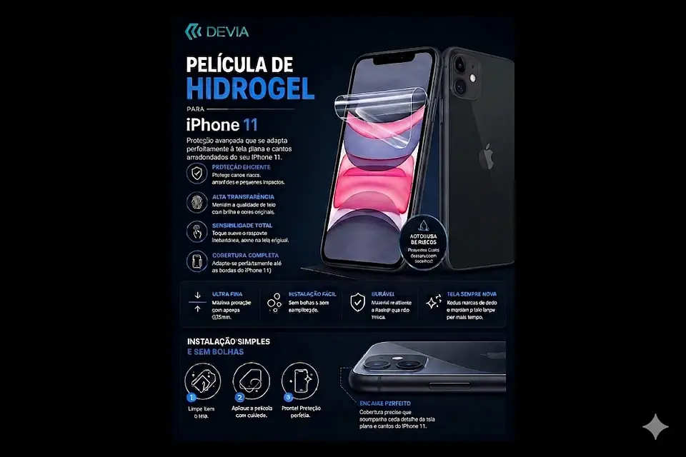 Película Hidrogel DEVIA iPhone 11 | ACM85 1