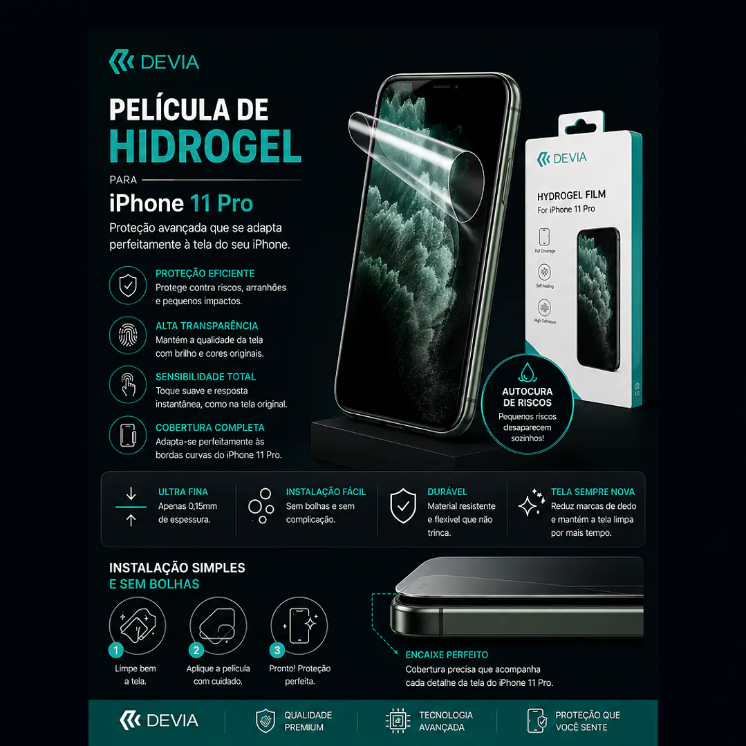 Película Hidrogel Devia iPhone 11 Pro | ACM85 1