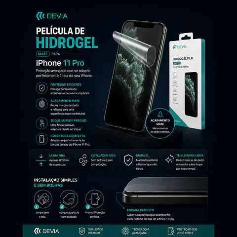 Película Hidrogel Devia iPhone 11 Pro Mate | ACM85