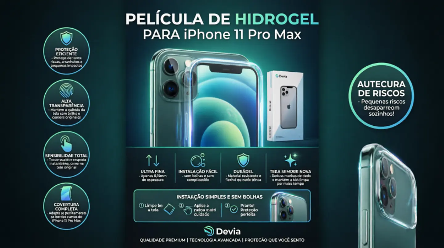Película Hidrogel DEVIA iPhone 11 Pro Max | ACM85 1
