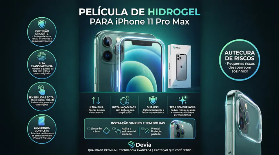 Película Hidrogel DEVIA iPhone 11 Pro Max | ACM85 1