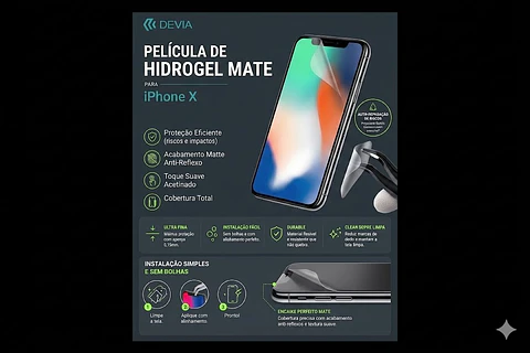 Película Hidrogel Devia Mate iPhone X | ACM85