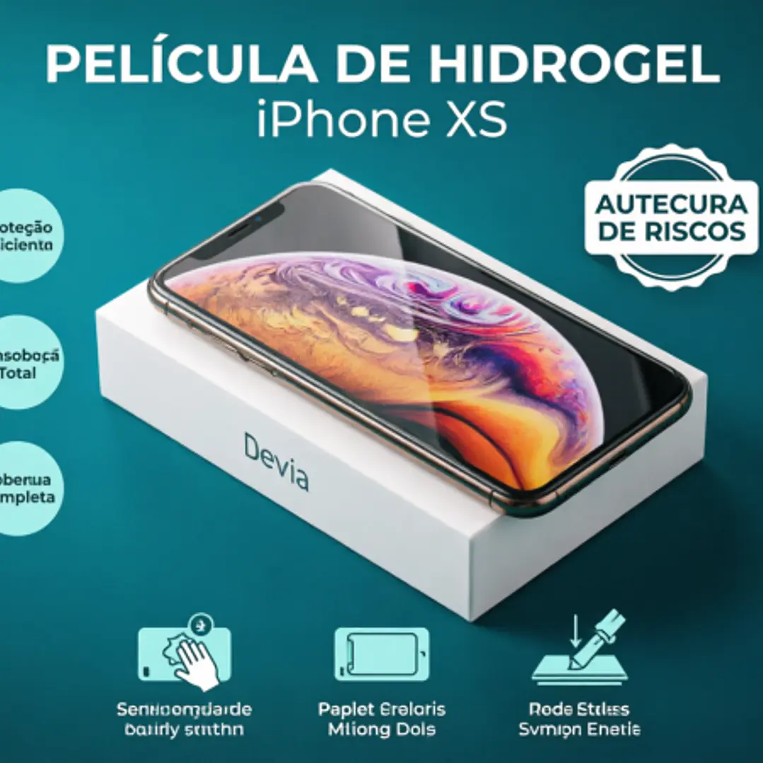 Película Hidrogel DEVIA iPhone XS | ACM85 Eletronnic 1