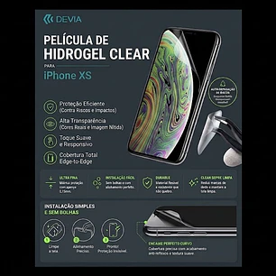 Película Hidrogel DEVIA iPhone XS | ACM85 Eletronnic