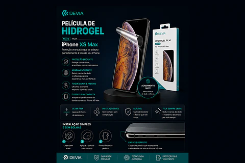 Película Hidrogel DEVIA iPhone Xs Max | ACM85