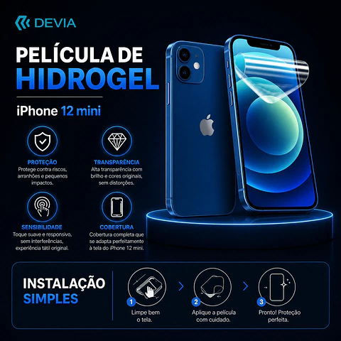 Película Hidrogel DEVIA iPhone 12 mini | ACM85