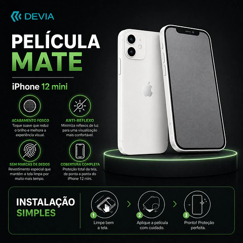 Película Hidrogel DEVIA iPhone 12 mini Mate | ACM85