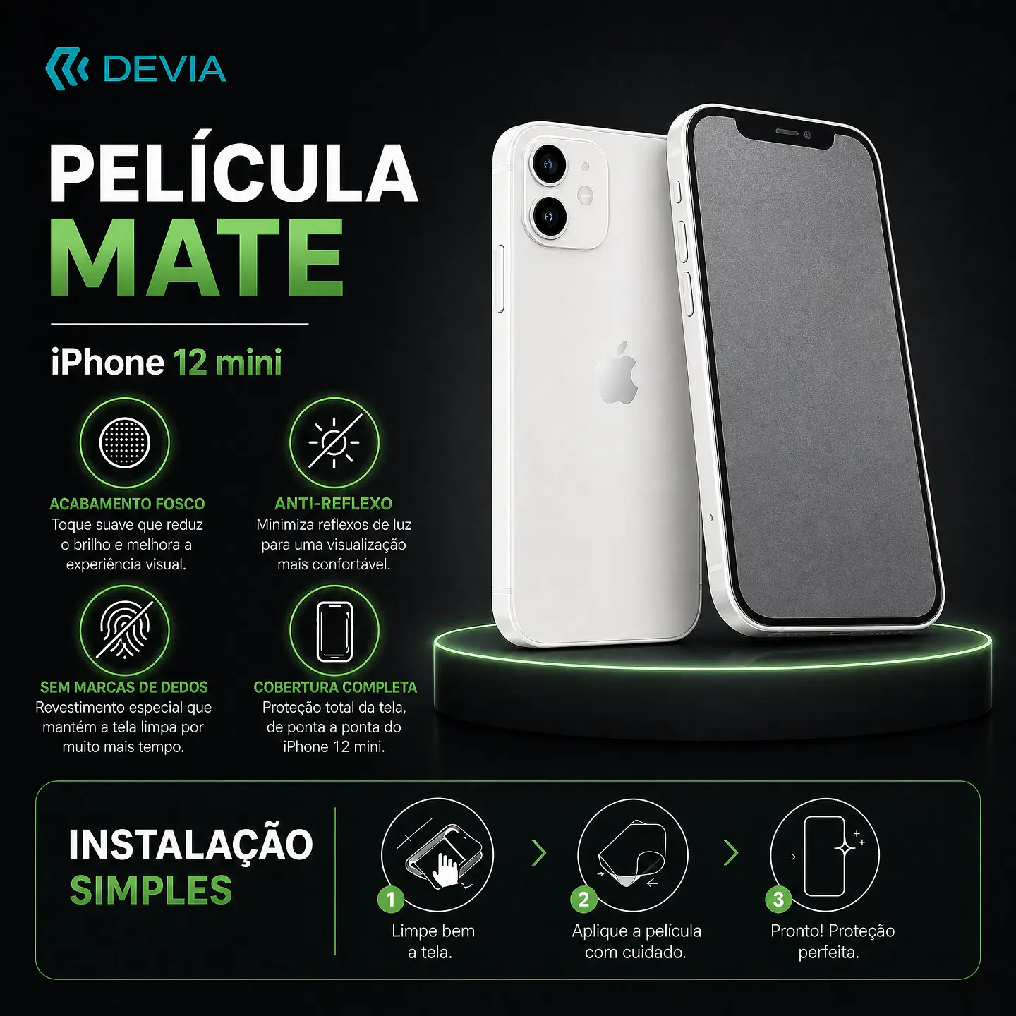 Película Hidrogel DEVIA iPhone 12 mini Mate | ACM85 1