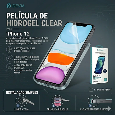 Película Hidrogel DEVIA iPhone 12 | ACM85
