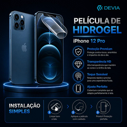 Película Hidrogel DEVIA iPhone 12 Pro | ACM85