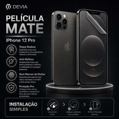Película Hidrogel DEVIA iPhone 12 Pro Mate | ACM85