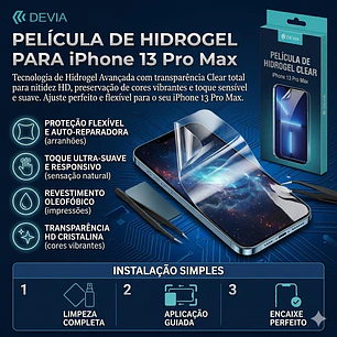 Película Hidrogel DEVIA iPhone 13 Pro Max | ACM85