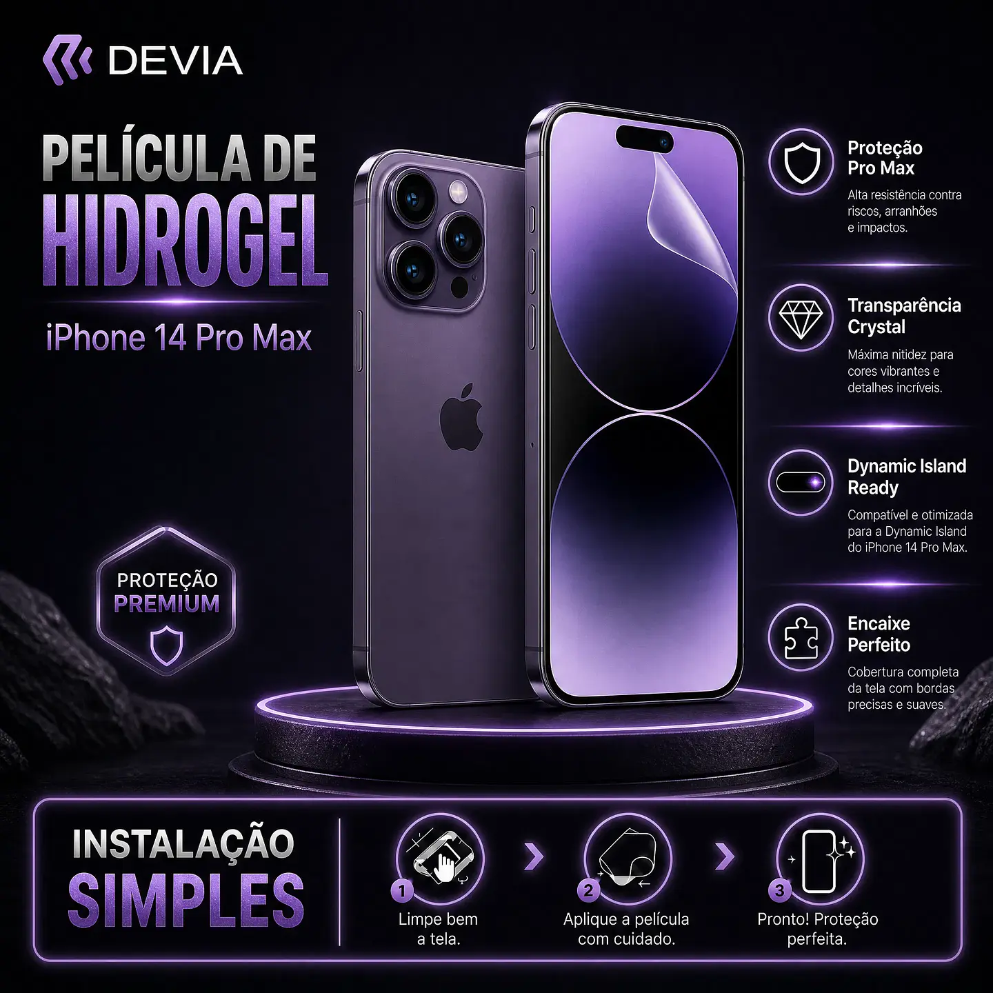 Película Hidrogel DEVIA iPhone 14 Pro Max | ACM85 1