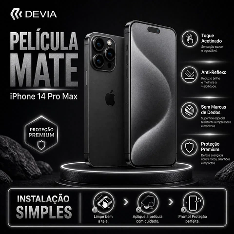 Película Hidrogel DEVIA iPhone 14 Pro Max Mate | ACM85
