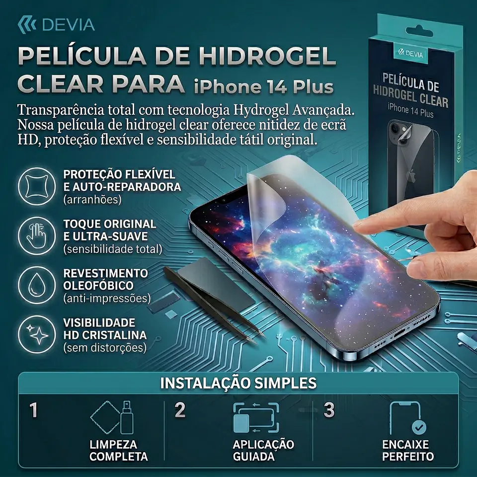 Película Hidrogel DEVIA iPhone 14 Plus | ACM85 1