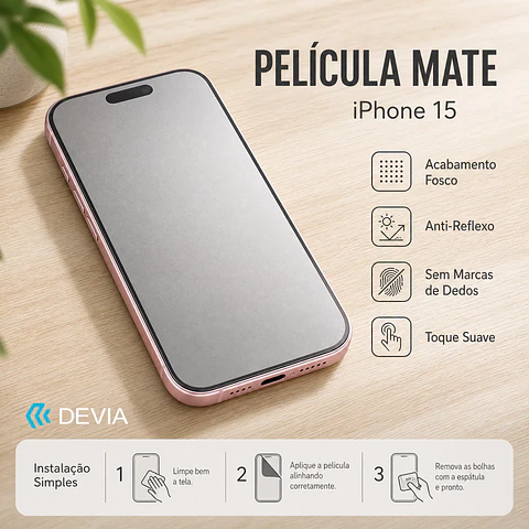 Película Hidrogel DEVIA iPhone 15 Mate | ACM85
