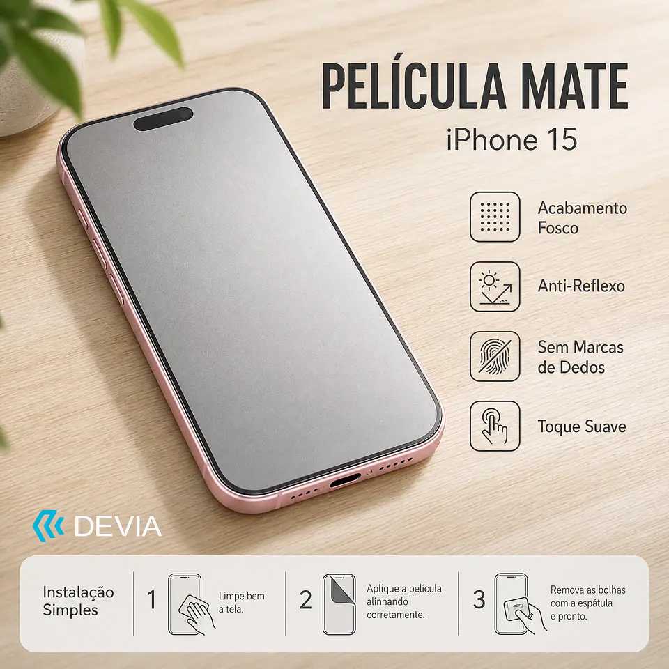 Película Hidrogel DEVIA iPhone 15 Mate | ACM85 1