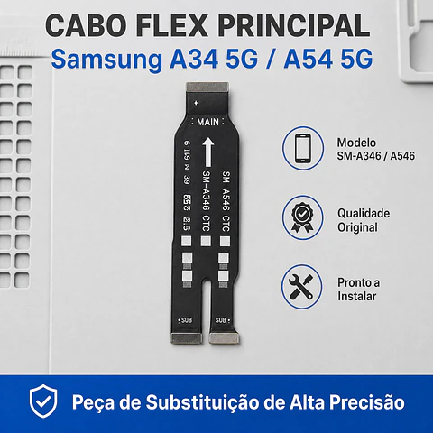 Cabo Flex Motherboard Samsung A34 5G / A54 5G | Peça ACM85