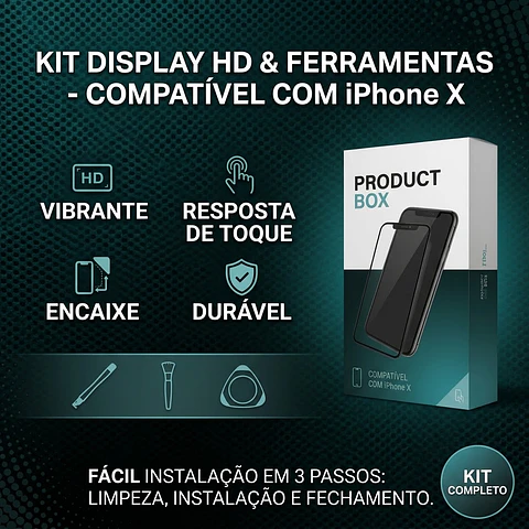 Display iPhone X Incell Preto | Melhor Custo-Benefício ACM85