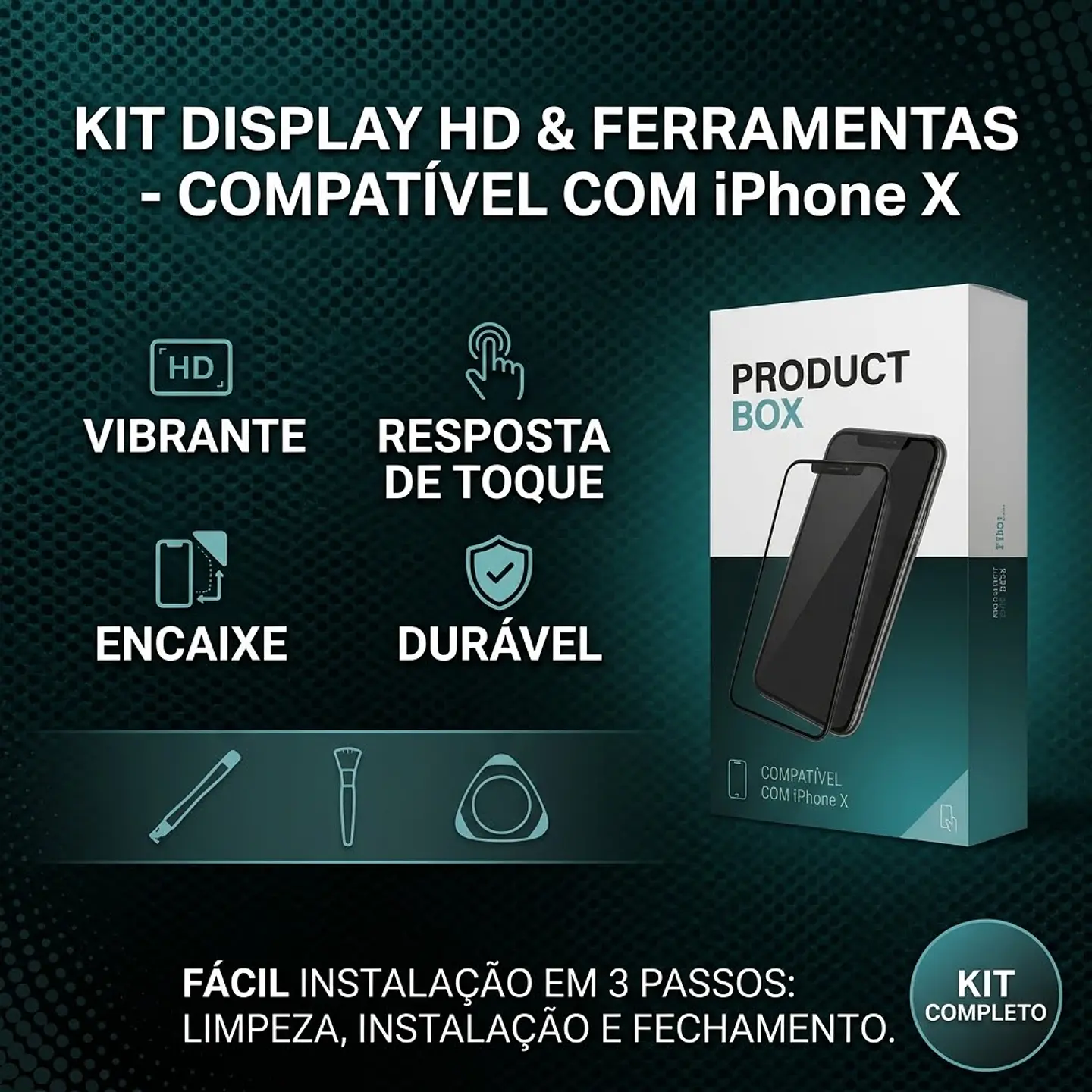 Display iPhone X Incell Preto | Melhor Custo-Benefício ACM85 1