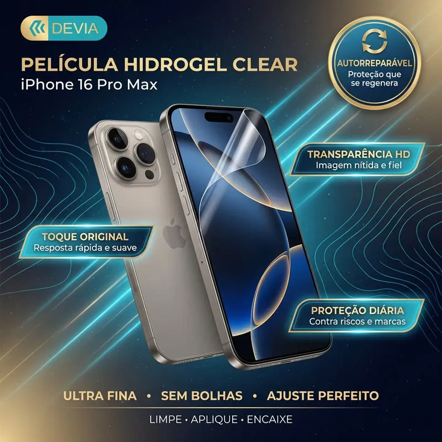 Película Hidrogel DEVIA iPhone 16 Pro Max | ACM85 1