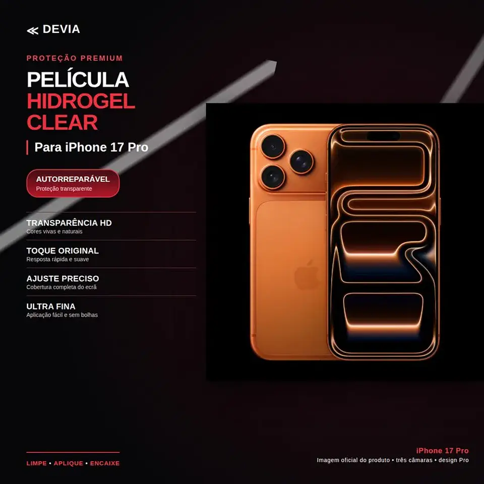 Película Hidrogel DEVIA iPhone 17 Pro | ACM85 1