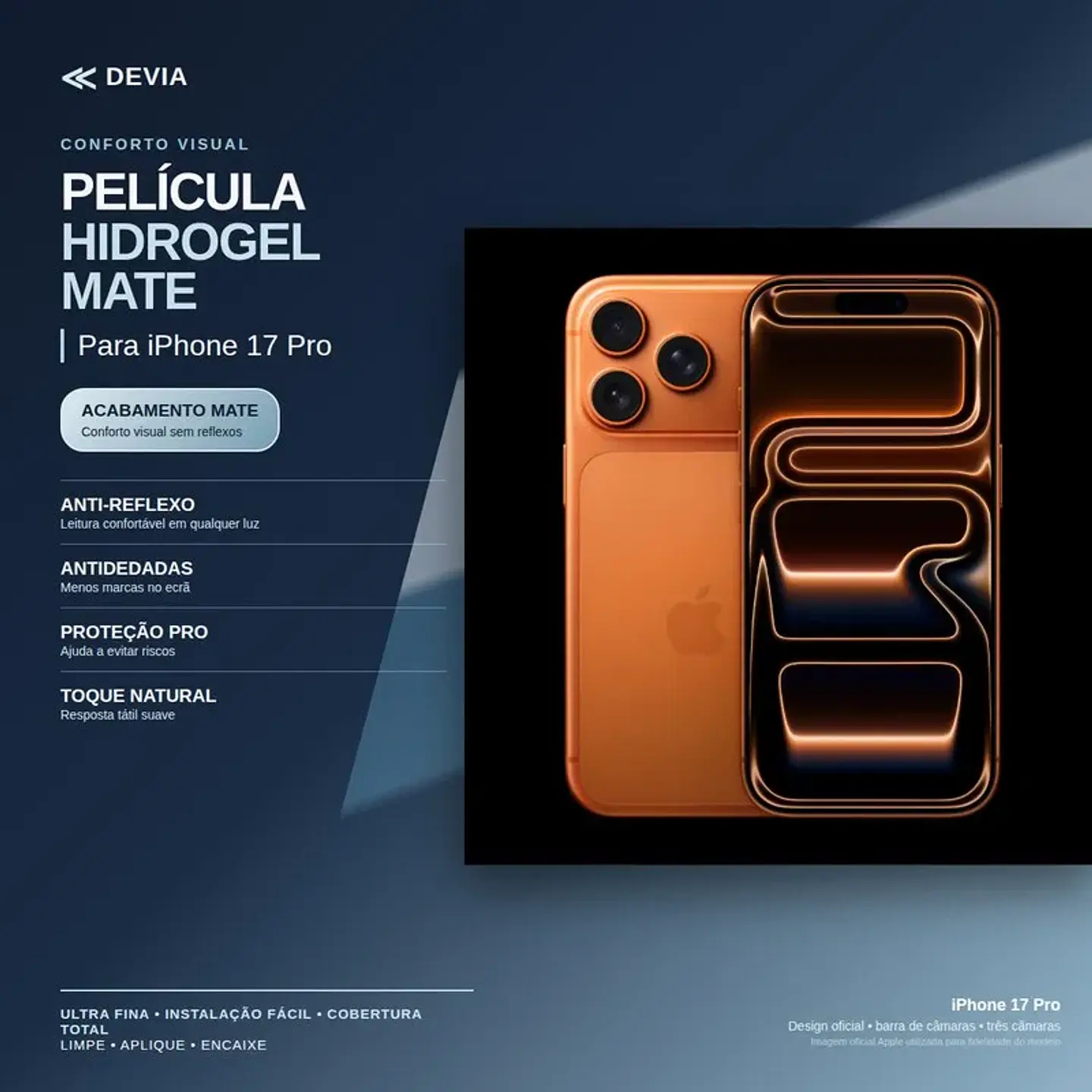 Película Hidrogel DEVIA iPhone 17 Pro Mate | ACM85 1