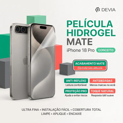 Película Hidrogel DEVIA iPhone 18 Pro Mate | ACM85