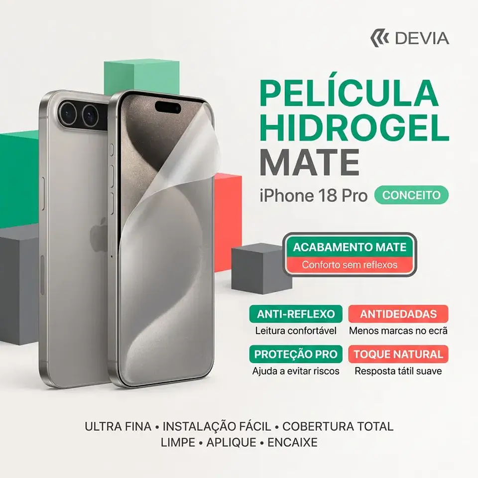 Película Hidrogel DEVIA iPhone 18 Pro Mate | ACM85 1