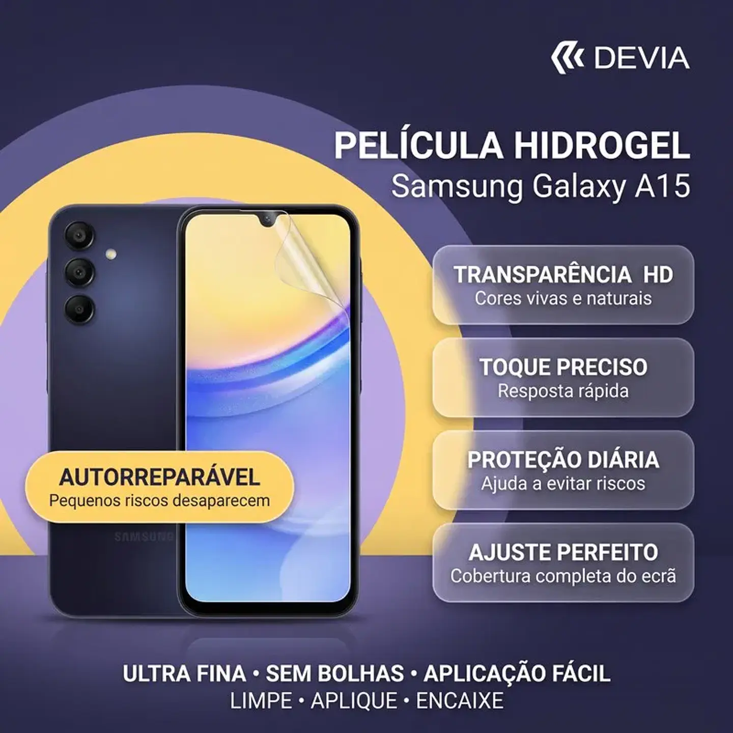 Película Hidrogel DEVIA Samsung A15 / A15 5G | ACM85 1