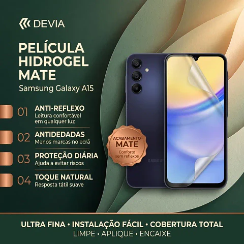 Película Hidrogel DEVIA Samsung A15 / A15 5G Mate | ACM85